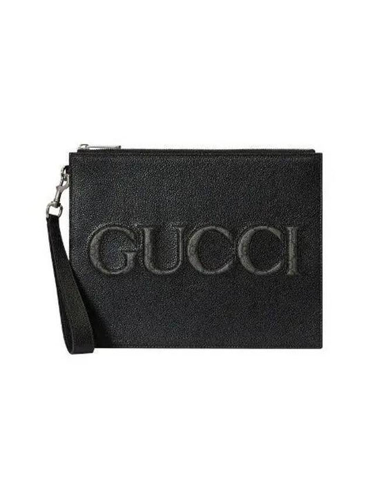 Logo Clutch Bag Black - GUCCI - BALAAN 2