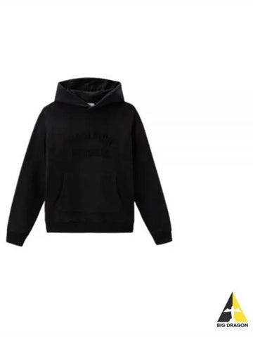 Hoodie in Pure Cotton CFWOSW0202MRUT3290 100 Logo - WOOLRICH - BALAAN 1