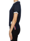 Asymmetric Hem Short Sleeve T-Shirt Navy - THOM BROWNE - BALAAN 5