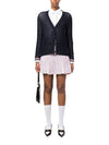 Thom Browne Pointelle RWB Striped Cardigan Navy - THOM BROWNE - BALAAN 7