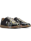 Replica Paint Drop Low Top Sneakers Black - MAISON MARGIELA - BALAAN 2