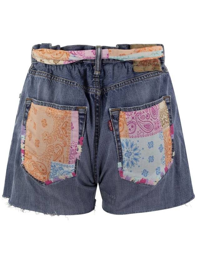 Denim shorts with belt and patches - MC 2 SAINT BARTH - BALAAN 2