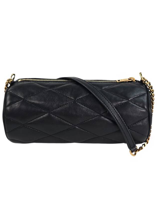 Tube Quilting Small Shoulder Bag Black - SAINT LAURENT - BALAAN 3