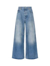 Organic Cotton Flared Jeans Blue - GUCCI - BALAAN 2