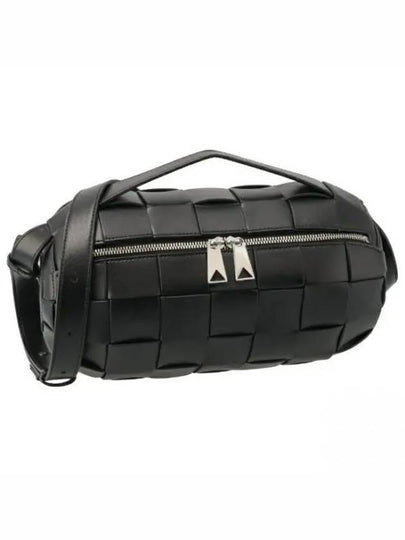 Boombox Small Calfskin Cross Bag Black - BOTTEGA VENETA - BALAAN 2