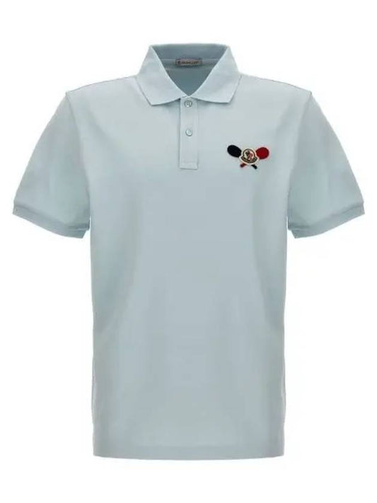 Tennis patch polo t shirt 8A00009 89A16 70C 1225288 - MONCLER - BALAAN 1