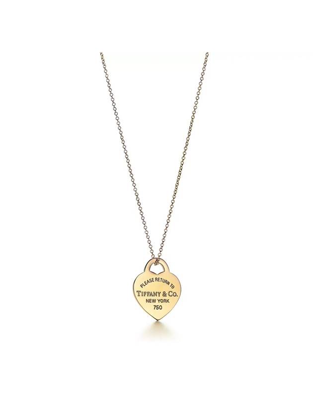 Return to Tiffany Heart Tag Pendant Necklace Yellow Gold - TIFFANY & CO. - BALAAN 1