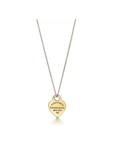 Tiffany Co Return to Heart Tag Pendant Yellow Gold - TIFFANY & CO. - BALAAN 1