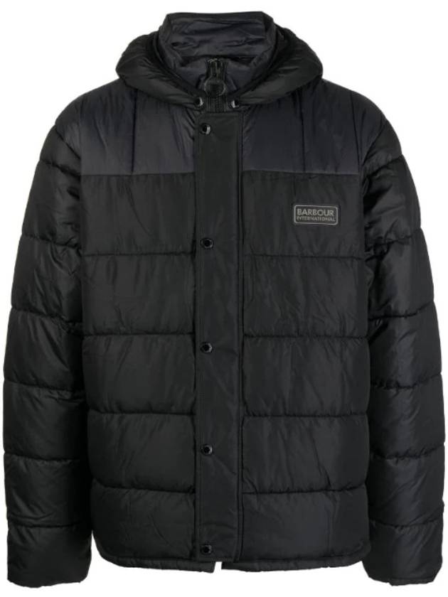 Logo Patch Padded Black - BARBOUR - BALAAN 1