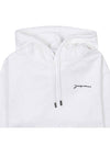 Le Brode Logo Cotton Hoodie White - JACQUEMUS - BALAAN 4