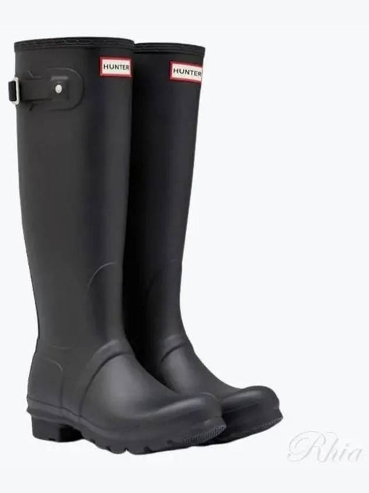 Original Tall Wellington Rain Boots Black - HUNTER - BALAAN.