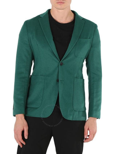 Men's Soho Fit Single Breasted Blazer Jacket Green - BURBERRY - BALAAN 2