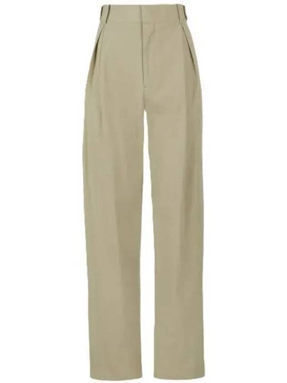 Cotton Straight Pants Beige - BOTTEGA VENETA - BALAAN 2