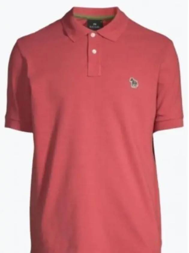 Zebra Regular Fit Polo Shirt Pink - PAUL SMITH - BALAAN 2