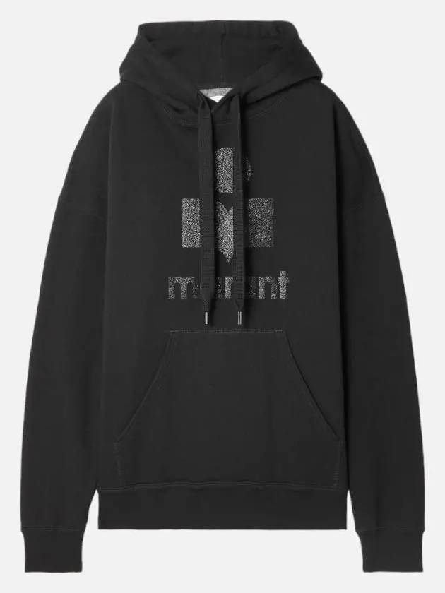 Women's Mansell Black Big Logo Black Hood SW0001FA A1M77E 01BK - ISABEL MARANT - BALAAN 3