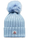 logo patch foam beanie - MONCLER - BALAAN 1