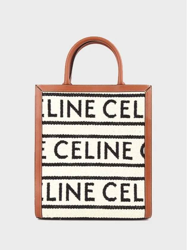 Small Vertical Cabas Tote Bag Beige - CELINE - BALAAN 6