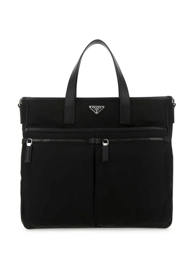 Re-Nylon Saffiano Tote Bag Black - PRADA - BALAAN 1