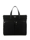 Re-Nylon Saffiano Tote Bag Black - PRADA - BALAAN 1