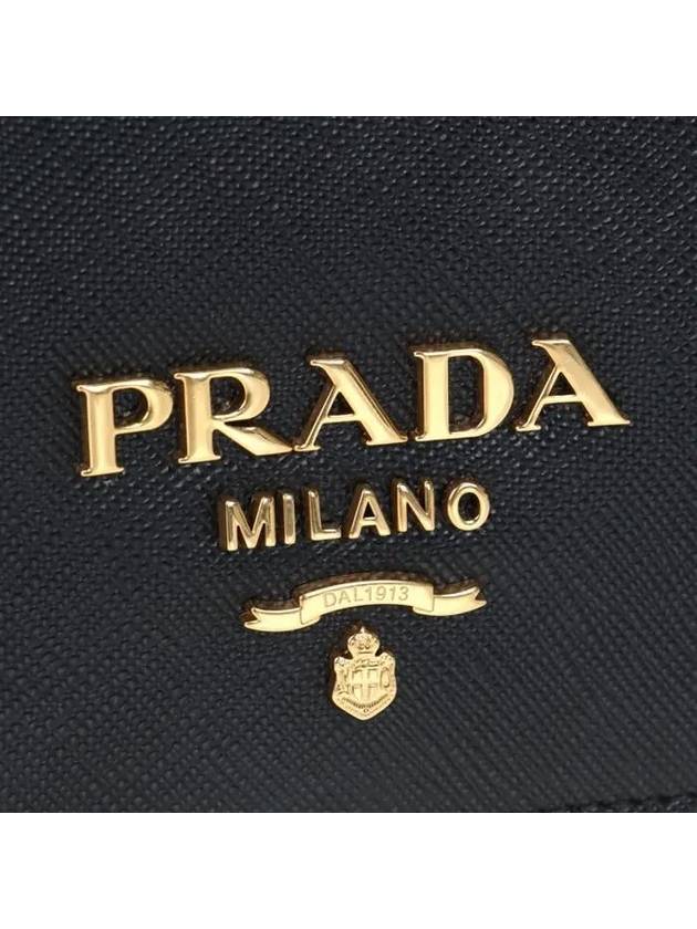 Saffiano Leather Chain Shoulder Bag Black - PRADA - BALAAN 9