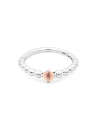 Misty Rose Beaded Ring Silver - PANDORA - BALAAN 2