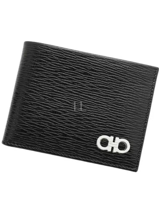 ID Window Gancini Half Wallet Black - SALVATORE FERRAGAMO - BALAAN 2