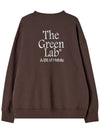 Essential Embroidery Swweatshirts Brown - THE GREEN LAB - BALAAN 3