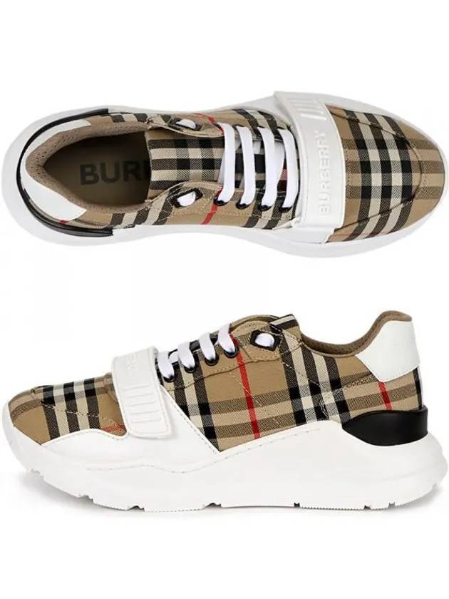 Vintage Check Suede Leather Sneakers Archive Beige - BURBERRY - BALAAN 2