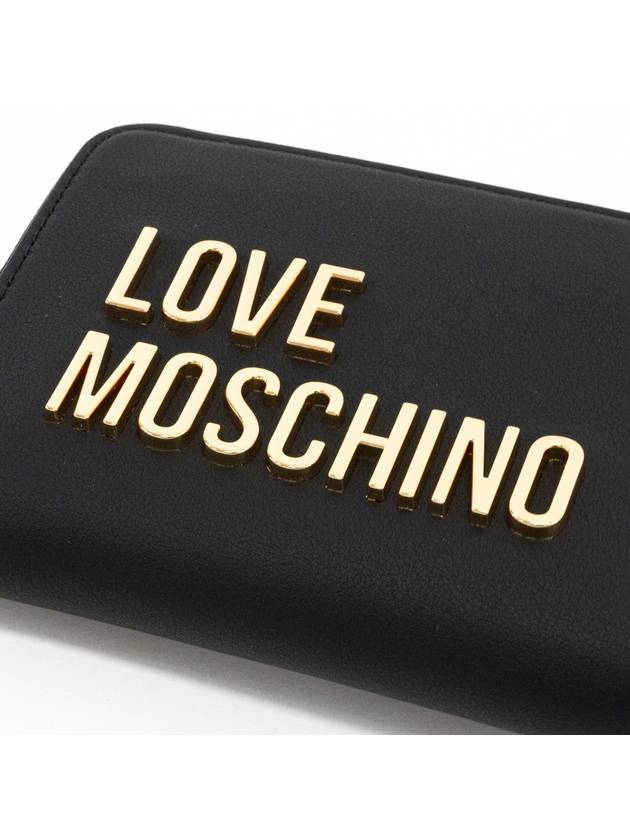 Love Wallet JC5613PP1IKD0 000 Black - MOSCHINO - BALAAN 5