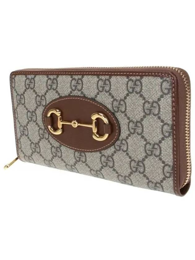 GG Supreme Horsebit 1955 Zip Around Long Wallet Brown - GUCCI - BALAAN 3