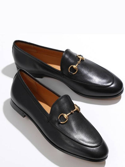 Women's Jordaan Horsebit Leather Loafers Black - GUCCI - BALAAN 2