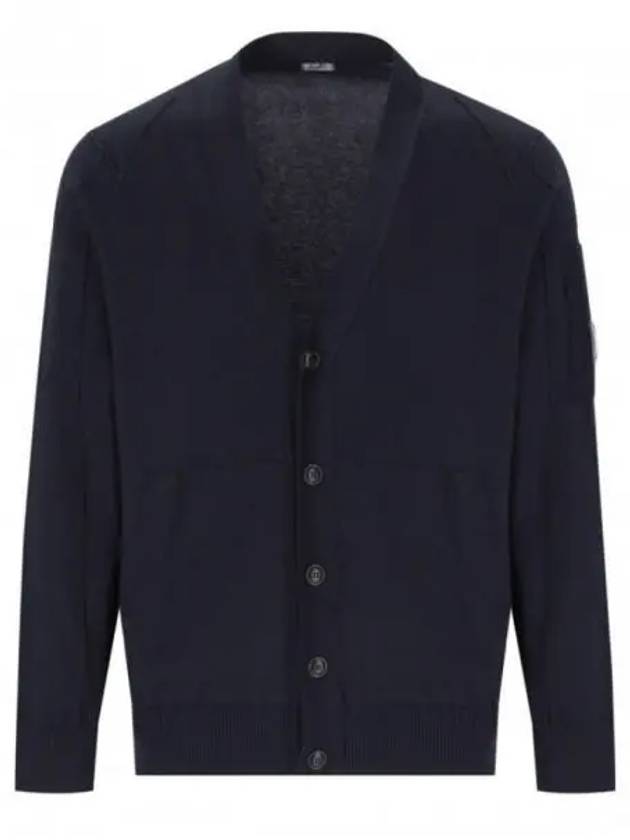 Lens Cotton Cardigan Navy - CP COMPANY - BALAAN 2