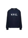 Elisa Logo Print Sweatshirt Navy - A.P.C. - BALAAN 2