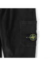 Wappen Patch Cargo Jogger Track Pants Black - STONE ISLAND - BALAAN 7