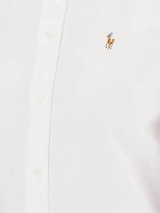 Pony Classic Fit Long Sleeve Shirt White - POLO RALPH LAUREN - BALAAN 5