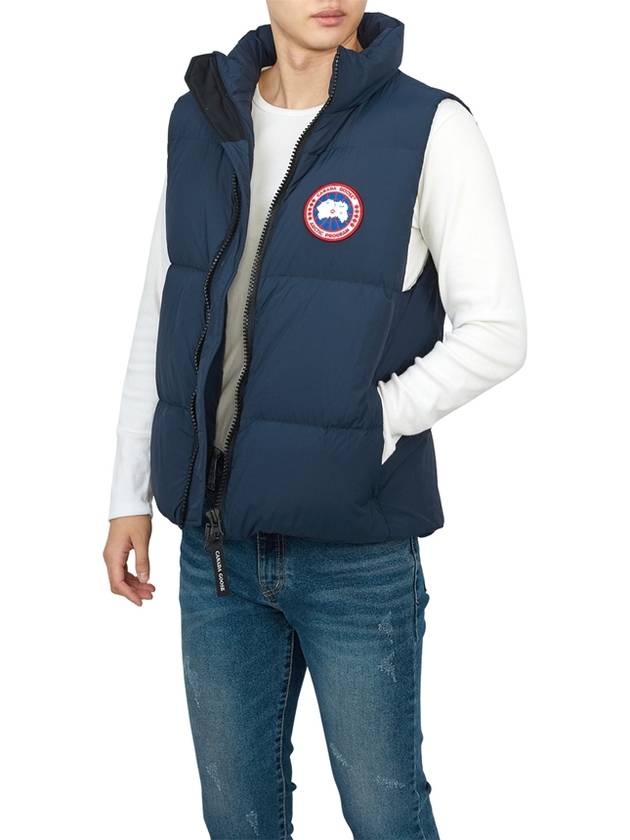 Lawrence Patch Shell Linings Quilted Down Vest Blue - CANADA GOOSE - BALAAN 6