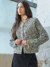 Tweed round cardigan black - MITTE - BALAAN 1