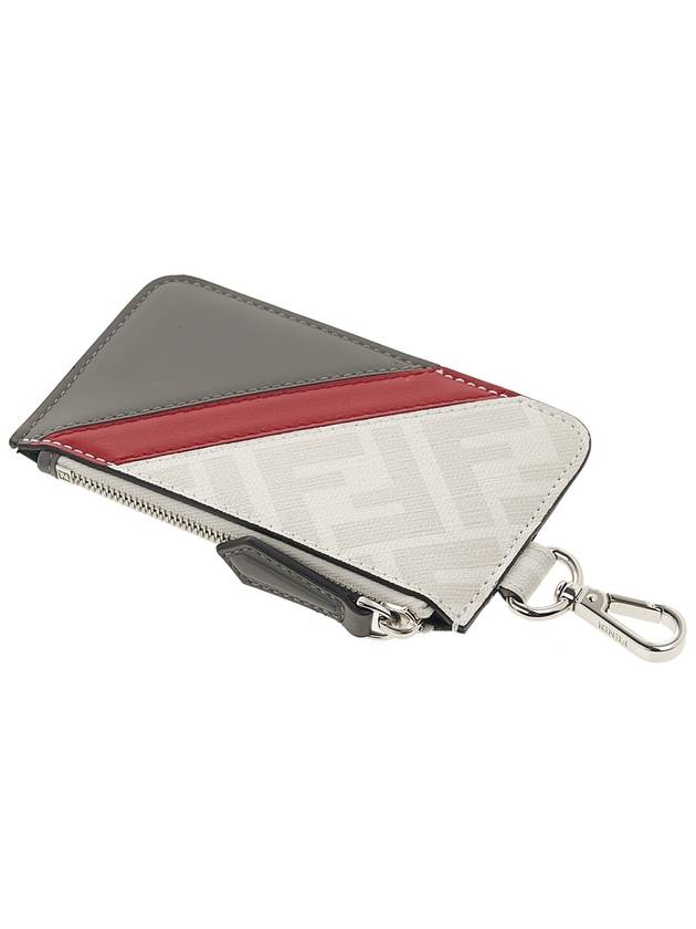 FF Motif Fabric Clip Purse Card Wallet - FENDI - BALAAN 5