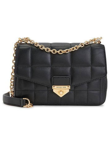 Soho Small Quilted Shoulder Bag Black - MICHAEL KORS - BALAAN.