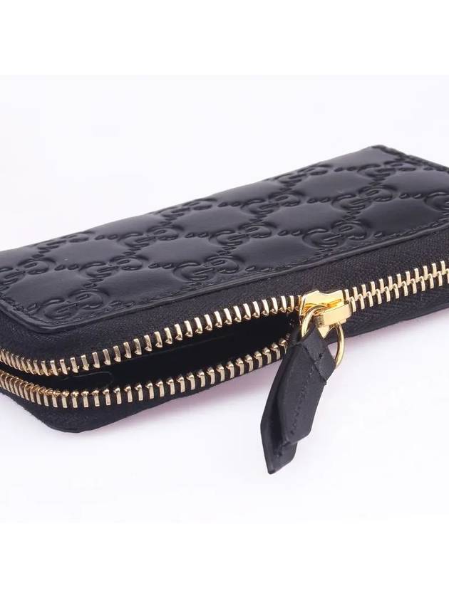 Signature Zipper Card Wallet Black - GUCCI - BALAAN 3