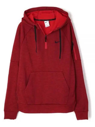 Golf Therma-Fit Fitness 1/4 Zip Hoodie Red - NIKE - BALAAN 2