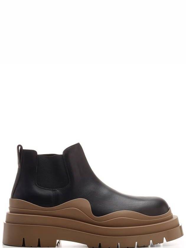 Tire Ankle Chelsea Boots Black Jute - BOTTEGA VENETA - BALAAN 6