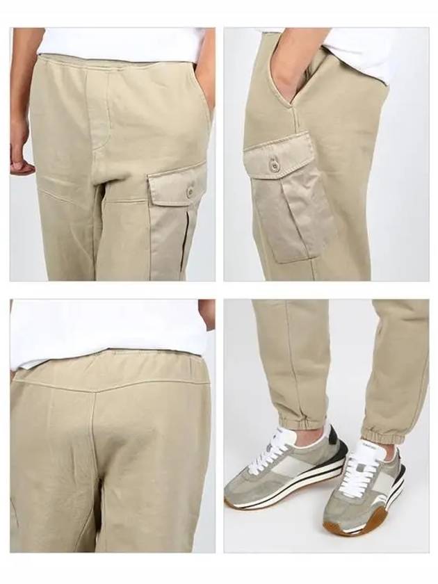 Men's Pantalone Pocket Track Pants Beige - TEN C - BALAAN 4