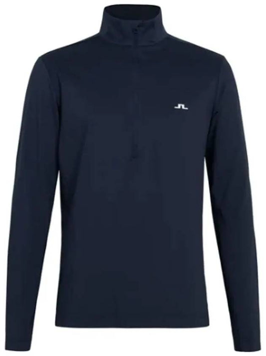 Luque Half Zip Up Mid Long Sleeve T-Shirt Navy - J.LINDEBERG - BALAAN 2