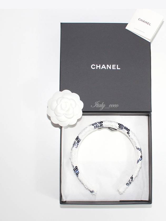 CC logo tweed sequin hairband AA8844 B10081 NM089 - CHANEL - BALAAN 9