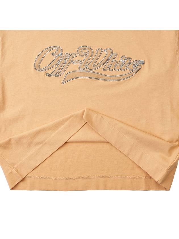 Baseball Rosso Crop T-Shirt OWAA090S23JER0041745 - OFF WHITE - BALAAN 8