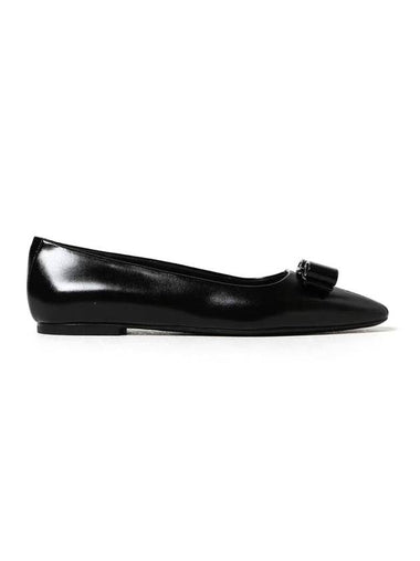 Vara Bow Ballet Flats Black - SALVATORE FERRAGAMO - BALAAN 1