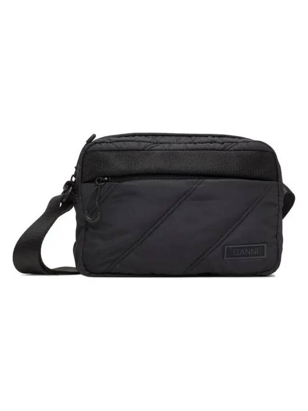 Qualted Recycled Tech Festival Shoulder Strap Bag Black - GANNI - BALAAN 2