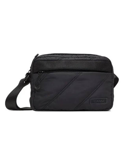 Qualted Recycled Tech Festival Shoulder Strap Bag Black A3431 099 - GANNI - BALAAN 2