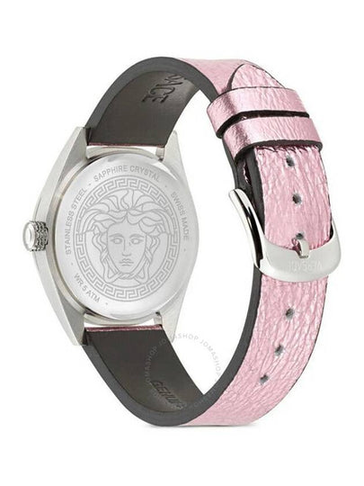 Versace V-Code Quartz Pink Dial Ladies Watch VE8I00124 - VERSACE - BALAAN 2